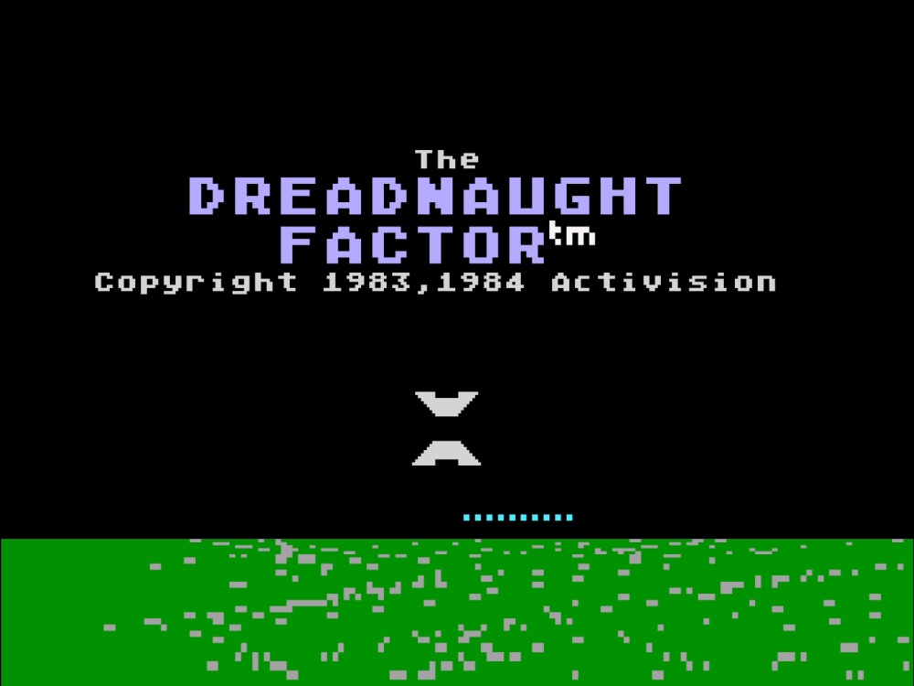 Title Screen of Dreadnaught Factor for Atari 5200
